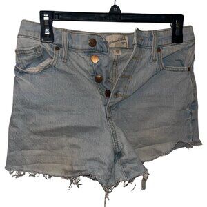 Universal Thread Light Distressed Denim Shorts, High Waisted, Retro & Vintage